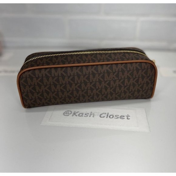 Michael Kors MK Giftables MD Makeup/Pencil Case - Brown - Picture 3 of 6
